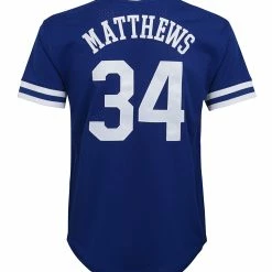 Outer Stuff AUSTON MATTHEWS TORONTO MAPLE LEAFS KID'S V-NECK MESH SHIRT