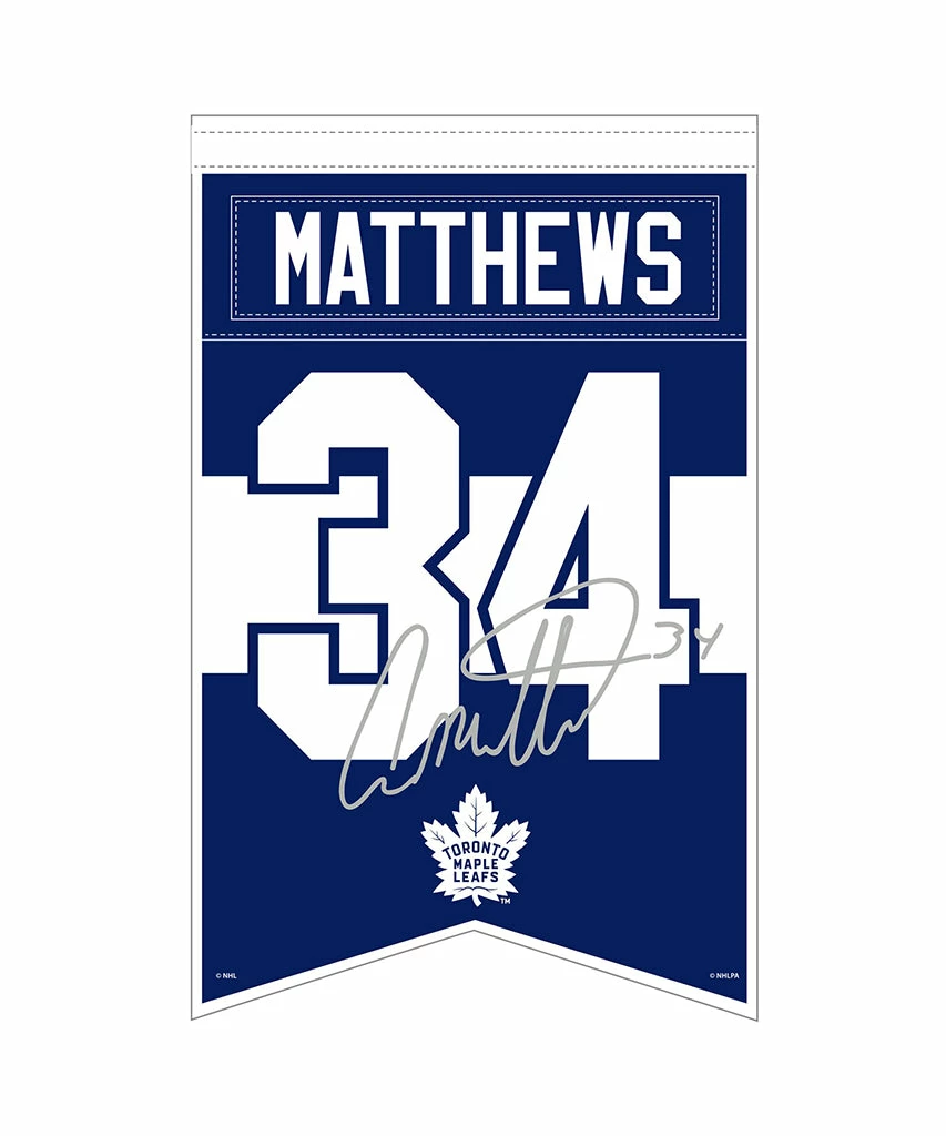 Mustang AUSTON MATTHEWS TORONTO MAPLE LEAFS PLAYER BANNER 3 Mustang AUSTON MATTHEWS TORONTO MAPLE LEAFS PLAYER BANNER