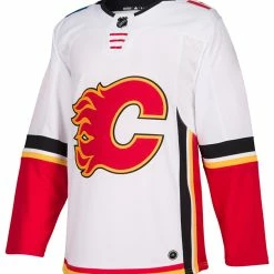 Jersey shop 18 ADIDAS AUTHENTIC PRO CALGARY FLAMES WHITE AWAY JERSEY