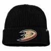 FANATICS ANAHEIM DUCKS CORE KNIT TOQUE -Jersey shop Anaheim Ducks Fanatics Toque Black