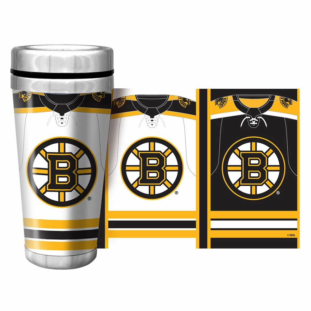 Mustang BOSTON BRUINS 16oz JERSEY TRAVEL MUG 3 Mustang BOSTON BRUINS 16oz JERSEY TRAVEL MUG