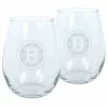 Mustang BOSTON BRUINS 17OZ STEMLESS WINE GLASS SET - 2 PACK