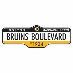 Mustang BOSTON BRUINS DELUXE STREET SIGN 8X23