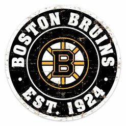 Mustang BOSTON BRUINS DISTRESSED WALL SIGN