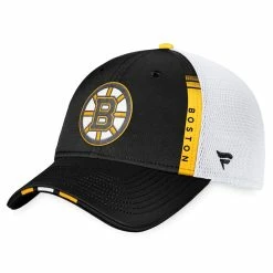 BOSTON BRUINS FANATICS AUTHENTIC PRO 2022 NHL DRAFT STRUCTURED TRUCKER HAT