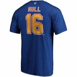 BRETT HULL ST. LOUIS BLUES FANATICS ADULT HERITAGE T SHIRT
