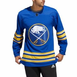 BUFFALO SABRES ADIDAS ADIZERO PRIMEGREEN AUTHENTIC BLUE HOME JERSEY -Jersey shop BUFFALO SABRES ADIDAS ADIZERO PRIMEGREEN AUTHENTIC BLUEHOME JERSEY MODEL FRONT