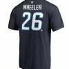 BLAKE WHEELER WINNIPEG JETS FANATICS MEN'S NAME AND NUMBER T SHIRT 1 BLAKE WHEELER WINNIPEG JETS FANATICS MEN'S NAME AND NUMBER T SHIRT -Jersey shop Blake Wheeler Winnipeg Jets Name Number Shirt Back