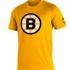 BOSTON BRUINS ADIDAS ADULT REVERSE RETRO AMPLIFIER T SHIRT -Jersey shop Boston Bruins Adidas Reverse Retro Amplifier T Shirt Front