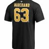 BRAD MARCHAND BOSTON BRUINS FANATICS MEN'S NAME AND NUMBER T SHIRT -Jersey shop Brad MArchand Boston Bruins Name Number Shirt Back