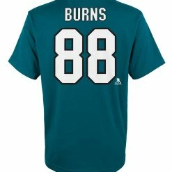 Outer Stuff BRENT BURNS SAN JOSE SHARKS JUNIOR PLAYER T SHIRT