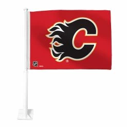 Mustang CALGARY FLAMES 11"X15" CAR FLAG