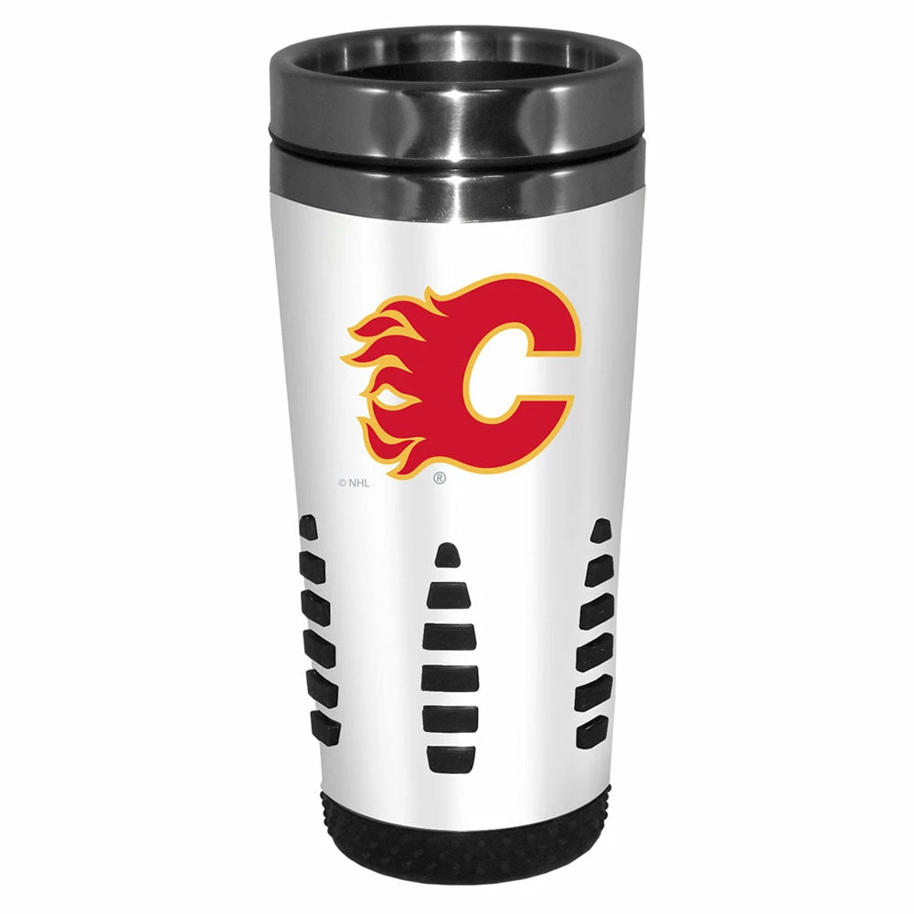 Mustang CALGARY FLAMES 16OZ HUNTSVILLE TRAVEL MUG - WHITE 3 Mustang CALGARY FLAMES 16OZ HUNTSVILLE TRAVEL MUG - WHITE