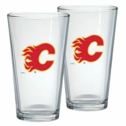 Mustang CALGARY FLAMES 16OZ MIXING GLASS SET