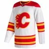 CALGARY FLAMES ADIDAS ADIZERO PRIMEGREEN AUTHENTIC WHITE AWAY JERSEY -Jersey shop CALGARY FLAMES ADIDAS ADIZERO AUTHENTIC WHITE AWAY JERSEY FRONT