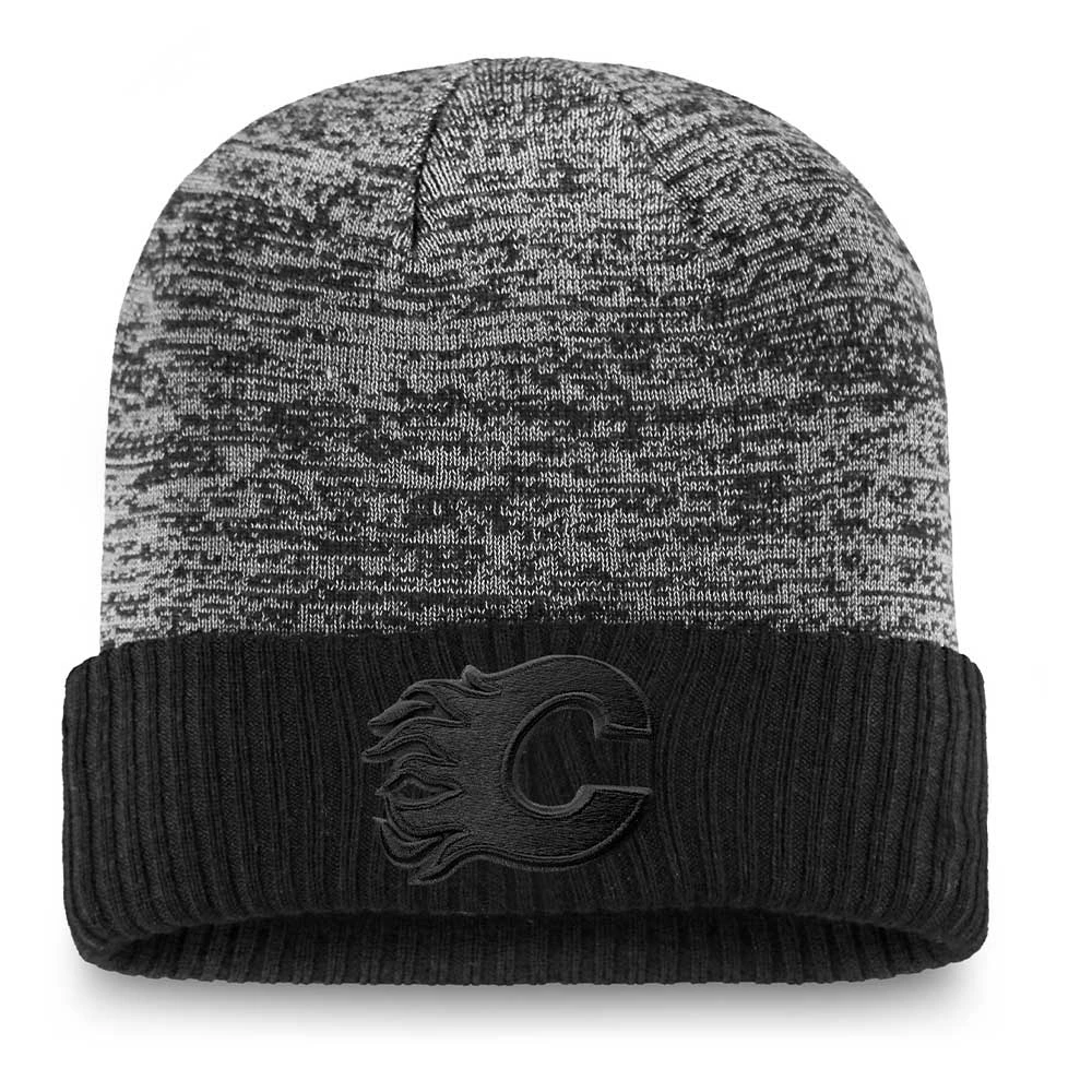 CALGARY FLAMES FANATICS MEN'S AUTHENTIC PRO BLACK ICE BEANIE CUFF TOQUE 3 CALGARY FLAMES FANATICS MEN'S AUTHENTIC PRO BLACK ICE BEANIE CUFF TOQUE