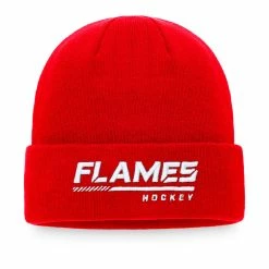 CALGARY FLAMES FANATICS MEN'S AUTHENTIC PRO LOCKER ROOM CUFF BEANIE TOQUE