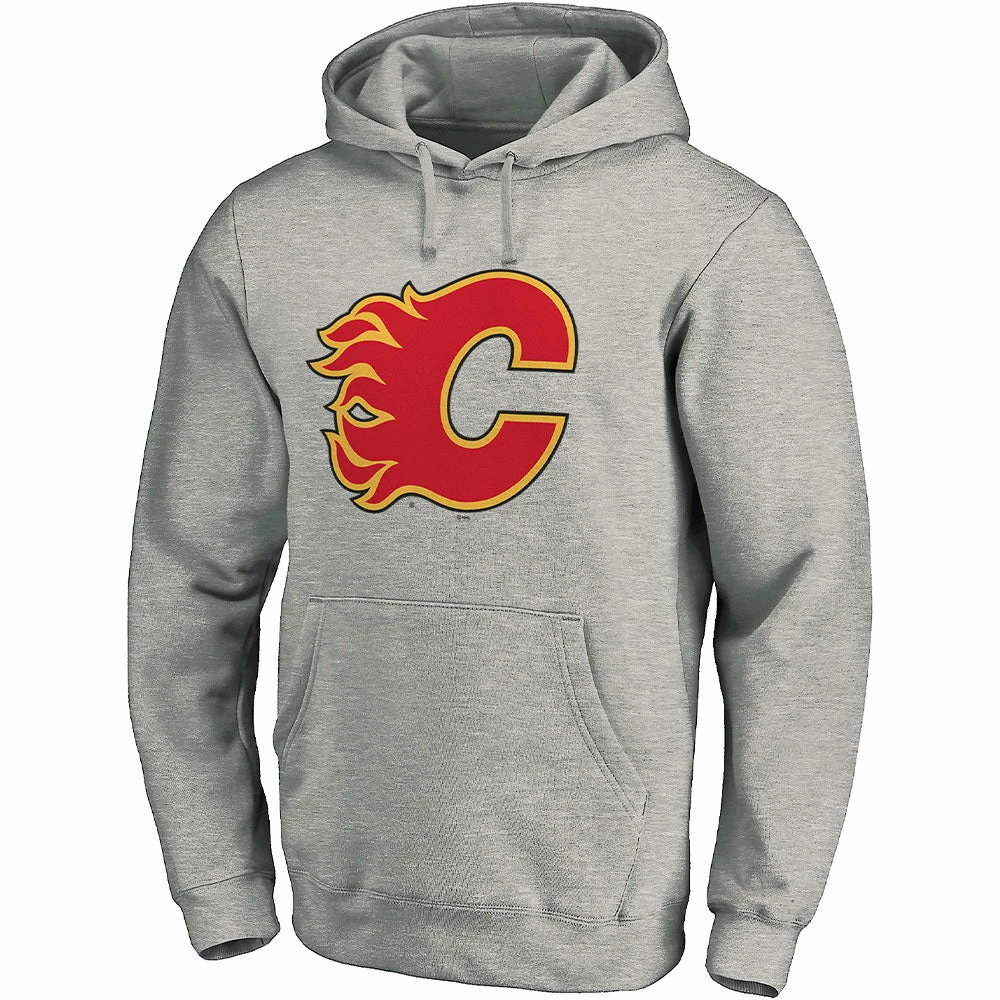 CALGARY FLAMES FANATICS MEN'S PRIMARY LOGO HOODIE 3 CALGARY FLAMES FANATICS MEN'S PRIMARY LOGO HOODIE