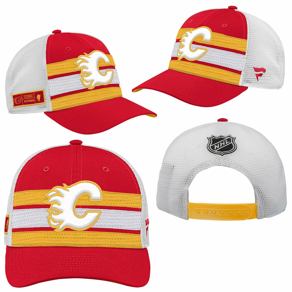 Outer Stuff CALGARY FLAMES KIDS 2020 NHL DRAFT HAT 4 Outer Stuff CALGARY FLAMES KIDS 2020 NHL DRAFT HAT - Image 2