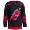 CAROLINA HURRICANES ADIDAS ADIZERO PRIMEGREEN AUTHENTIC BLACK THIRD JERSEY -Jersey shop CAROLINA HURRICANES ADIDAS ADIZERO PRIMEGREEN AUTHENTIC BLACK THIRD JERSEY FRONT