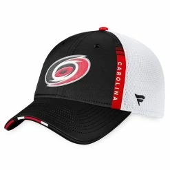 CAROLINA HURRICANES FANATICS AUTHENTIC PRO 2022 NHL DRAFT STRUCTURED TRUCKER HAT