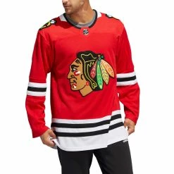 CHICAGO BLACKHAWKS ADIDAS ADIZERO PRIMEGREEN AUTHENTIC RED HOME JERSEY -Jersey shop CHICAGO BLACKHAWKS ADIDAS ADIZERO PRIMEGREEN AUTHENTIC RED HOME JERSEY MODEL FRONT