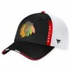 CHICAGO BLACKHAWKS FANATICS AUTHENTIC PRO 2022 NHL DRAFT STRUCTURED TRUCKER HAT -Jersey shop CHICAGO BLACKHAWKS FANATICS AUTHENTIC PRO 2022 NHL DRAFT STRUCTURED TRUCKER HAT