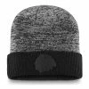 CHICAGO BLACKHAWKS FANATICS MEN'S AUTHENTIC PRO BLACK ICE BEANIE CUFF TOQUE -Jersey shop CHICAGO BLACKHAWKS FANATICS AUTHENTIC PRO BLACK ICE BEANIE CUFF TOQUE FRONT