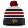 CHICAGO BLACKHAWKS FANATICS MEN'S AUTHENTIC PRO DRAFT CUFF POM KNIT TOQUE -Jersey shop CHICAGO BLACKHAWKS FANATICS MEN S AUTHENTIC PRO DRAFT CUFF POM KNIT TOQUE FRONT