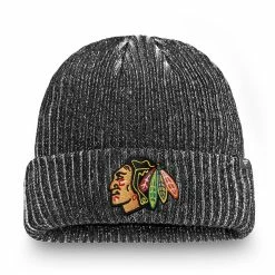 CHICAGO BLACKHAWKS FANATICS MEN'S RINKSIDE CUFFED BEANIE TOQUE
