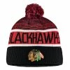 CHICAGO BLACKHAWKS FANATICS MEN'S RINKSIDE GOALIE CUFFED KNIT TOQUE 1 CHICAGO BLACKHAWKS FANATICS MEN'S RINKSIDE GOALIE CUFFED KNIT TOQUE -Jersey shop CHICAGO BLACKHAWKS FANATICS MEN S RINKSIDE GOALIE CUFFED KNIT TOQUE FRONT