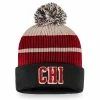 CHICAGO BLACKHAWKS FANATICS MEN'S TRUE CLASSICS BEANIE CUFF POM TOQUE 2 CHICAGO BLACKHAWKS FANATICS MEN'S TRUE CLASSICS BEANIE CUFF POM TOQUE -Jersey shop CHICAGO BLACKHAWKS FANATICS MEN S TRUE CLASSICS BEANIE CUFF POM TOQUE FRONT