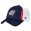 COLUMBUS BLUE JACKETS FANATICS AUTHENTIC PRO 2022 NHL DRAFT STRUCTURED TRUCKER HAT -Jersey shop COLUMBUS BLUE JACKETS FANATICS AUTHENTIC PRO 2022 NHL DRAFT STRUCTURED TRUCKER HAT