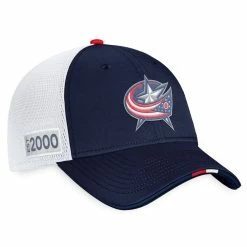 COLUMBUS BLUE JACKETS FANATICS AUTHENTIC PRO 2022 NHL DRAFT STRUCTURED TRUCKER HAT -Jersey shop COLUMBUS BLUE JACKETS FANATICS AUTHENTIC PRO 2022 NHL DRAFT STRUCTURED TRUCKER HAT TWO