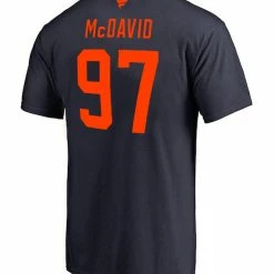 CONNOR MCDAVID EDMONTON OILERS FANATICS ADULT NAME AND NUMBER T SHIRT - THIRD