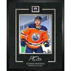 FRAMEWORTH CONNOR MCDAVID EDMONTON OILERS FRAMED REPLICA SIGNATURE - 16X20