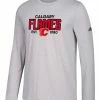 CALGARY FLAMES ADIDAS MEN'S GO TO PERFORMANCE ESTABLISHED LONGSLEEVE SHIRT -Jersey shop CT5036