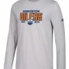 EDMONTON OILERS ADIDAS MEN'S GO TO PERFORMANCE ESTABLISHED LONGSLEEVE SHIRT -Jersey shop CT5040
