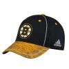 BOSTON BRUINS ADIDAS MEN'S 2018 NHL STRUCTURED DRAFT HAT -Jersey shop CX2512