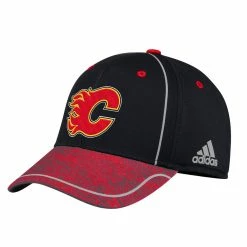 CALGARY FLAMES ADIDAS MEN'S 2018 NHL STRUCTURED DRAFT HAT