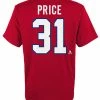 Outer Stuff CAREY PRICE MONTREAL CANADIENS JUNIOR PLAYER T SHIRT -Jersey shop Carey Price Montreal Canadiens Player T Shirt Back min