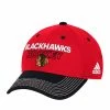 CHICAGO BLACKHAWKS ADIDAS SR LOCKER ROOM STRUCTURED FLEX HAT -Jersey shop Chicago Blackhawks Adidas Mens Locker Room Structured Flex Hat Front