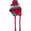 ADIDAS CHICAGO BLACKHAWKS KID'S TASSEL KNIT POM TOQUE -Jersey shop Chicago Blackhawks Kids Tassel Knit Toque