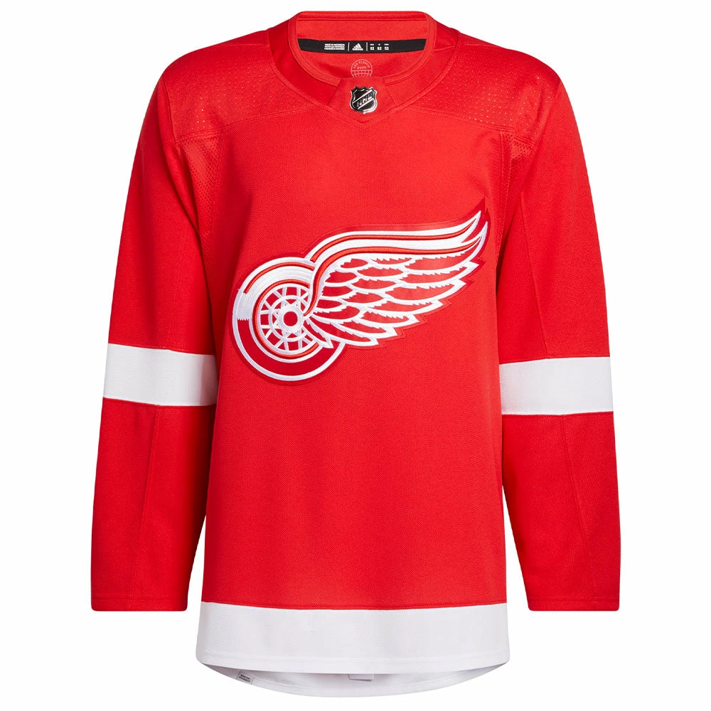 DETROIT RED WINGS ADIDAS ADIZERO PRIMEGREEN AUTHENTIC RED HOME JERSEY 3 DETROIT RED WINGS ADIDAS ADIZERO PRIMEGREEN AUTHENTIC RED HOME JERSEY