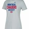 MONTREAL CANADIENS ADIDAS WOMEN'S LINED MIDDLE TEAM T SHIRT -Jersey shop DP7861
