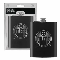 Mustang EDMONTON OILERS 8OZ FLASK - LASER ETCH