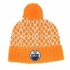 EDMONTON OILERS ADIDAS MEN'S CUFFED KNIT POM NETMINDER BEANIE TOQUE