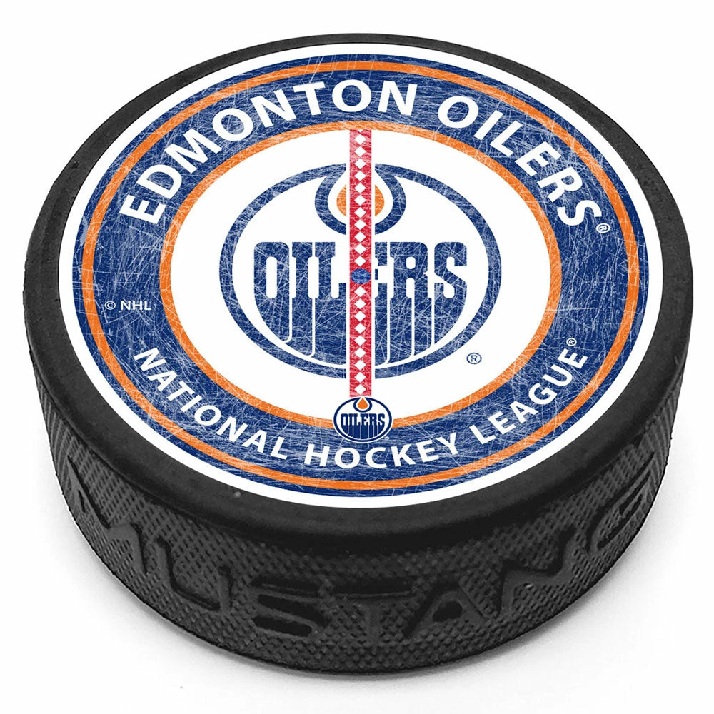 Mustang EDMONTON OILERS CENTRE ICE PUCK 3 Mustang EDMONTON OILERS CENTRE ICE PUCK