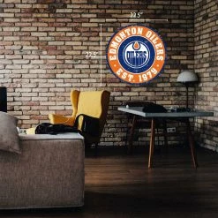 Mustang EDMONTON OILERS DISTRESSED WALL SIGN -Jersey shop EDMONTON OILERS DISTRESSED WALL SIGN ONE