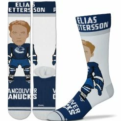 NSSI ELIAS PETTERSSON VANCOUVER CANUCKS ADULT SIGNING BONUS PLAYER SOCKS